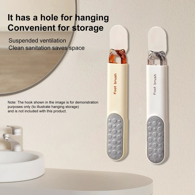 Alt view image 7 of 7 - Dual Sided Foot File Wet Dry Foot Scrubber Callus Remover Hard Skin | stainless steel, white ergonomic compact design, travel-friendly , home salon, removes dead skin, callus & corn