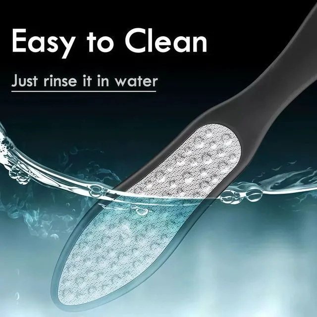 Alt view image 5 of 5 - 3 in 1 Large Size Durable Foot File Callus Remover (1 Pc) with Double Sided Stainless Heel Scraper for Cracked Heels, Pedicure Tools for Feet Ped Egg for Feet with Coarse and Fine Sides.