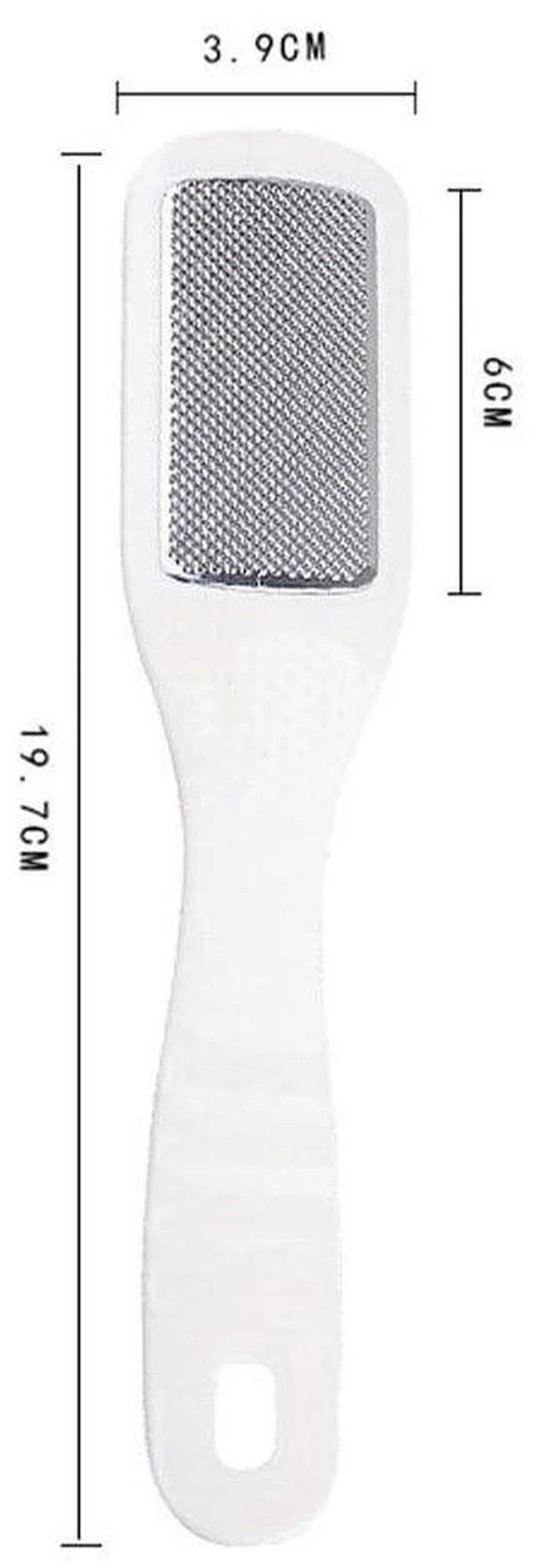 Alt view image 5 of 7 - Foot File Callus Remover Stainless Steel Pedicure Rasp for Cracked Dry Dead Skin Heel Cleaner Dead Skin Tool Ergonomic Handle 7.75 in for Home Spa Foot Care
