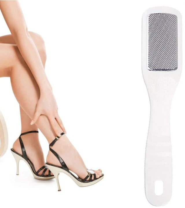 Alt view image 7 of 7 - Foot File Callus Remover Stainless Steel Pedicure Rasp for Cracked Dry Dead Skin Heel Cleaner Dead Skin Tool Ergonomic Handle 7.75 in for Home Spa Foot Care