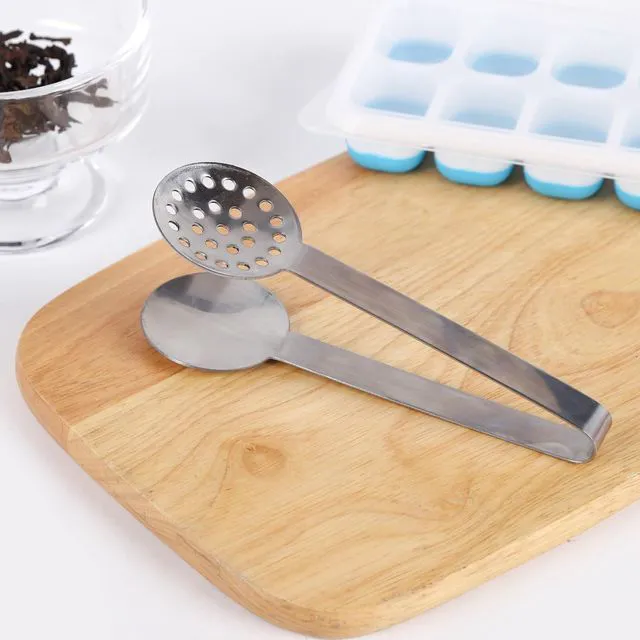 Alt view image 5 of 7 - Stainless Steel Tea Bag Squeezer Tongs for Tea, Lemon and Sugar Cubes | Tea Bag Squeezing,Stainless Steel Construction,Round Gripping Ends,Multiple Serving Uses,Compact Beverage Tool,Squeezer Tongs