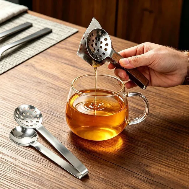 Alt view image 6 of 7 - Stainless Steel Tea Bag Squeezer Tongs for Tea, Lemon and Sugar Cubes | Tea Bag Squeezing,Stainless Steel Construction,Round Gripping Ends,Multiple Serving Uses,Compact Beverage Tool,Squeezer Tongs