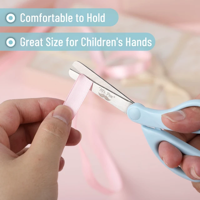Alt view image 5 of 7 - Kids Scissors, 6 Pack, 5 Inch, Desert Dusk Color, Ages 4+ | Stainless Steel Blunt Tip & Ergonomic Plastic Handle, Right & Left Handed Safety Scissors for Kids Ages 6-8