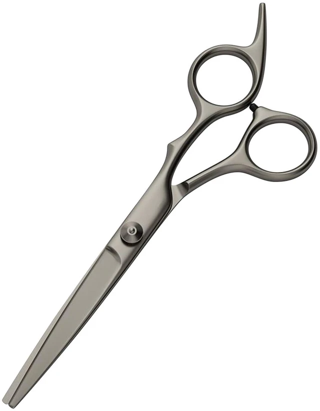 Main image of 6 Inch Professional Straight Hair Cutting Scissors Stainless Steel Sharp Shears for Salon and Home Use, Comfortable Grip for Men and Women - Black