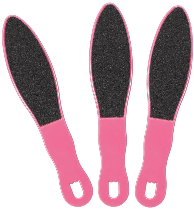 Main image of 3pcs Foot File Callus Remover with Double-Sided Sand Paper Reusable Foot Scraper Pedicure Tool Foot Rasp Multi Purpose Feet Care Kit for Exfoliator Remover Dead Skin Hard Skin Calluse (Pink)