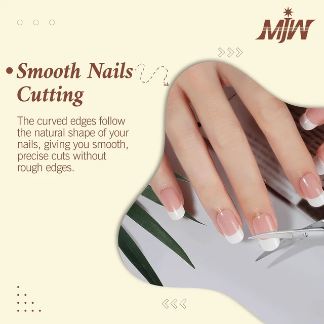 Alt view image 2 of 7 - Fingernail Scissors for Manicure Care, Precision Nail Grooming Tool for Mustache Trimming and Eyebrow Shaping, Sharp Stainless Steel Beauty Shears