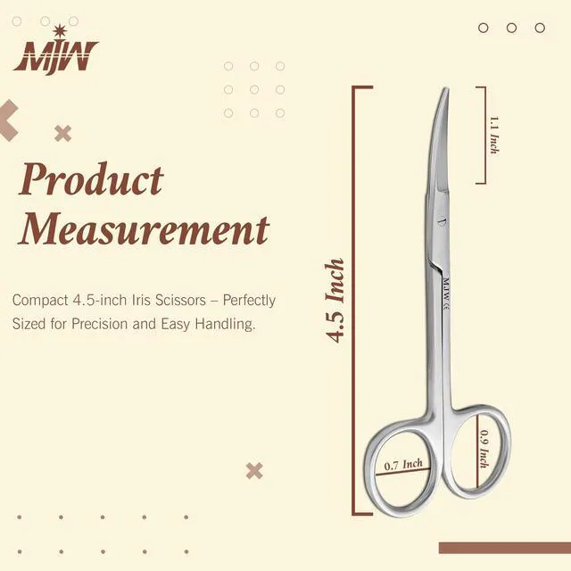 Alt view image 4 of 7 - Fingernail Scissors for Manicure Care, Precision Nail Grooming Tool for Mustache Trimming and Eyebrow Shaping, Sharp Stainless Steel Beauty Shears