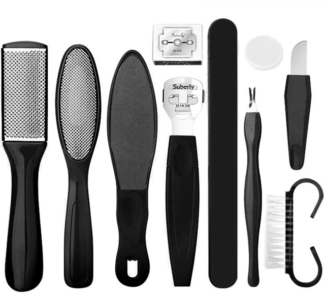 Main image of 10 in 1 Pedicure Kit, Professional Pedicure Tools,Foot Rasp Foot File,Professional Foot Care Tools for Pedicure to Removes Hard Skin Corns