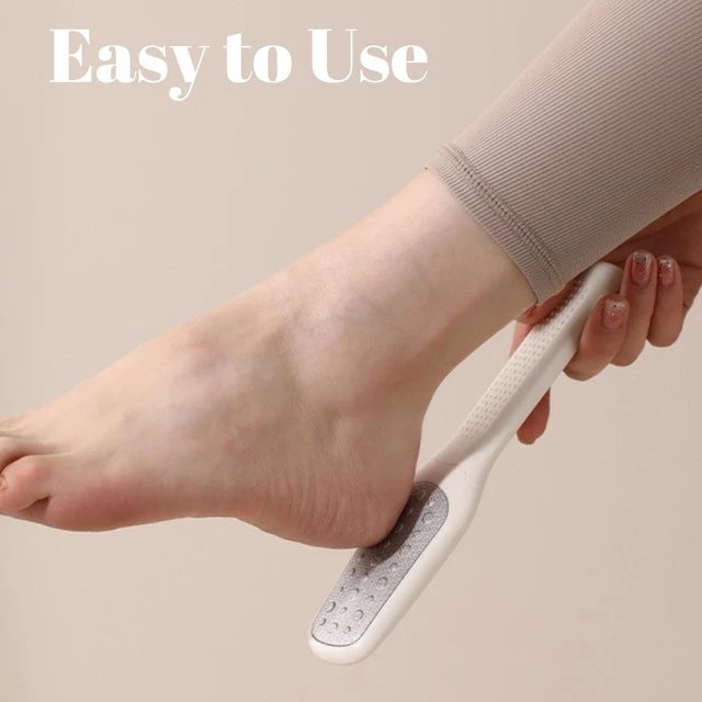 Alt view image 3 of 7 - Detachable Foot File, 2-in-1 Double Sided Callus Remover Tool | Stainless Steel Plate, Coarse & Fine Dual Surface, Non-Slip Grip Handle, Portable Tool for Dead Skin & Cracked Heel Foot Care
