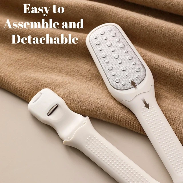 Alt view image 5 of 7 - Detachable Foot File, 2-in-1 Double Sided Callus Remover Tool | Stainless Steel Plate, Coarse & Fine Dual Surface, Non-Slip Grip Handle, Portable Tool for Dead Skin & Cracked Heel Foot Care