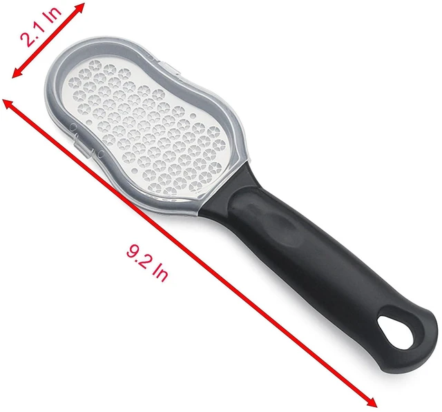 Alt view image 2 of 4 - Manual Foot File, 9.2 Inch Stainless Steel Grinder for Professional Foot Rasp Callus Remover (Black)