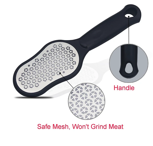 Alt view image 4 of 4 - Manual Foot File, 9.2 Inch Stainless Steel Grinder for Professional Foot Rasp Callus Remover (Black)