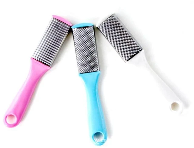 Main image of Double-Sided Foot File Callus Remover for Dead Skin Matte Pedicure Rasp for Cracked Heels Foot Care Tool for Manual Exfoliation 3 pcs Assorted Colors