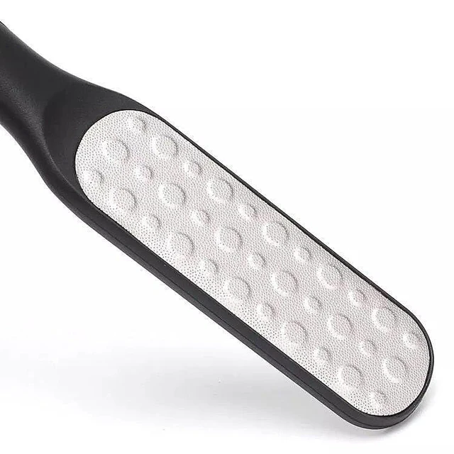 Alt view image 5 of 5 - YOFAN Foot File Set, 2-Pack Double-Sided Stainless Steel Callus Remover | Stainless steel & plastic, double-sided, waterproof, washable, for heel, dead skin, callus, pedicure, foot care, home