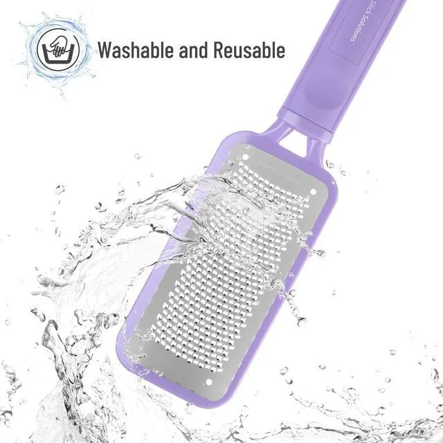 Alt view image 4 of 7 - Foot File Callus Remover - Purple Foot Scraper & Rasp for Dead Skin, Heel Scrubber