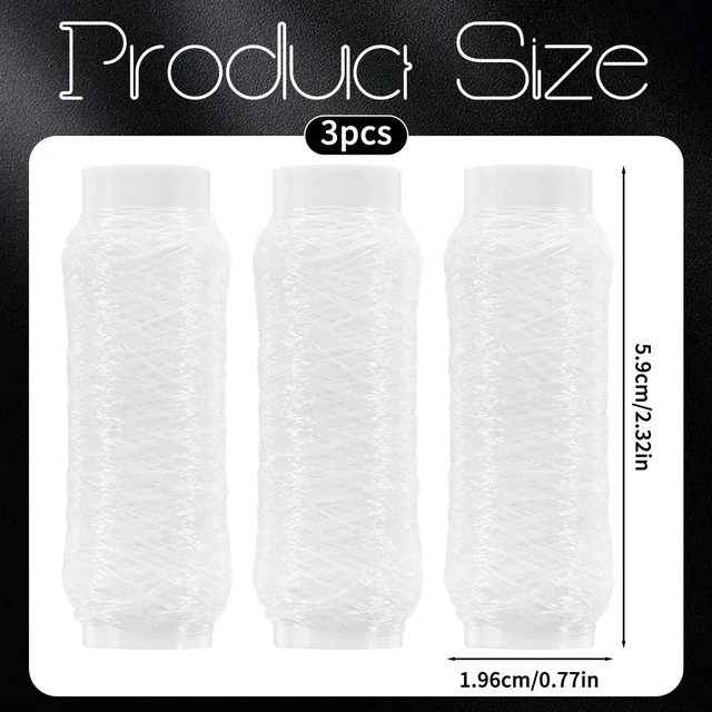 Alt view image 2 of 7 - 3Pcs Fishing Thread Invisible Fishing Bait Elastic Thread Clear | Fishing Thread ,Sea Fishing-Tying Nylon Fishing-Line ,Stretchy Clear String, for Keeping Bait On Hook Freshwater Saltwater