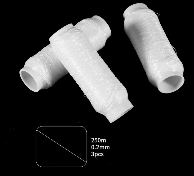 Alt view image 3 of 7 - 3Pcs Fishing Thread Invisible Fishing Bait Elastic Thread Clear | Fishing Thread ,Sea Fishing-Tying Nylon Fishing-Line ,Stretchy Clear String, for Keeping Bait On Hook Freshwater Saltwater