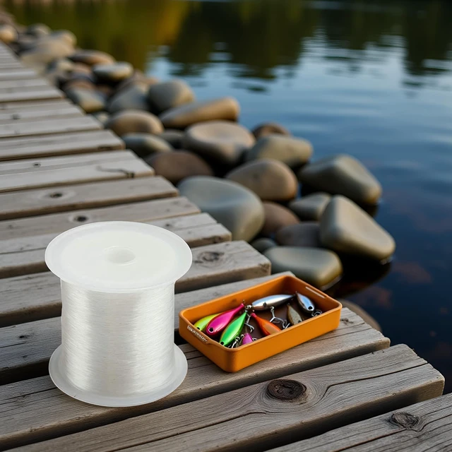Alt view image 2 of 7 - Transparent Fishing Line Fishing Wire Portable Fishings Thread Clear Strong Fish Wire Monofilament Fishing Line 70Mx0.25 mm Hunting and Fishing