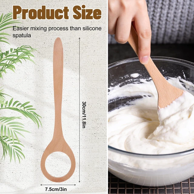 Alt view image 2 of 7 - Wooden Danish Dough Whisk, 12 Inch Sourdough Bread Whisking Tool | Traditional Dutch Dough Mixer for Mixing Sourdough, Pizza, Pastry, Cake Batter Wooden Baking Supplies