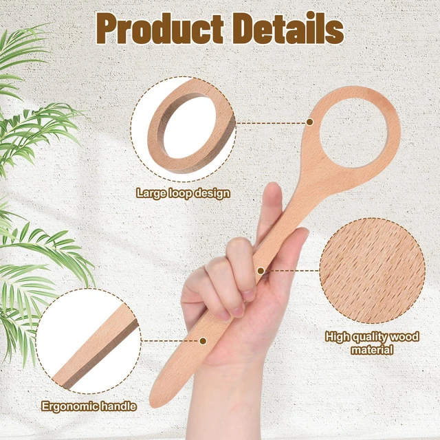 Alt view image 3 of 7 - Wooden Danish Dough Whisk, 12 Inch Sourdough Bread Whisking Tool | Traditional Dutch Dough Mixer for Mixing Sourdough, Pizza, Pastry, Cake Batter Wooden Baking Supplies