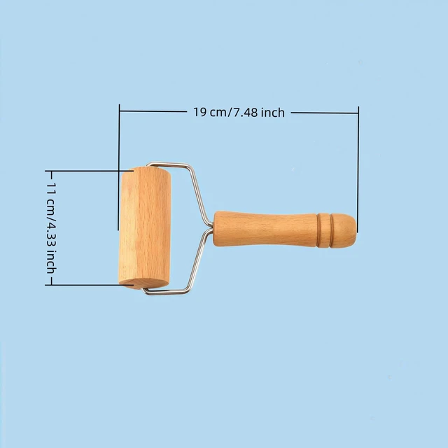 Alt view image 4 of 7 - Pizza Rolling Pin, Small Rolling Pin, Non-Stick Wooden Dough Roller for Pizza Cookie Dumpling Ideal Baking Tools