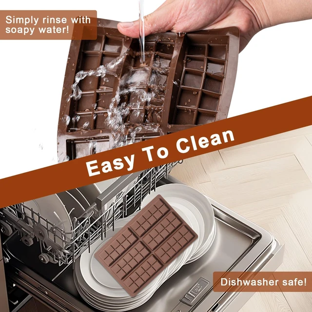 Alt view image 5 of 6 - Chocolate Bar MoldNon-Stick Chocolate Molds100% Food Grade Silicone Mold | DIY Chocolate Bar Mold, Chocolate Chip Mold for Dubai Pistachio Rod, Candy, Snacks,Knafeh Pistachio Rod and More(10 Snap)