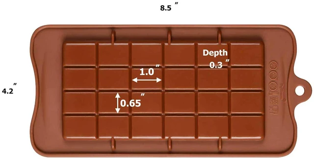 Alt view image 2 of 4 - Silicone Break-Apart Chocolate, Protein and Energy Bar Mold Set of 2