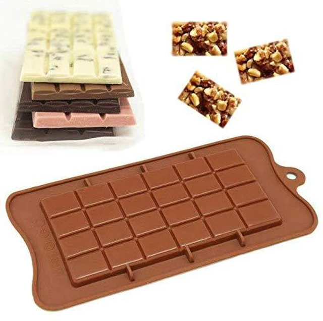 Alt view image 4 of 4 - Silicone Break-Apart Chocolate, Protein and Energy Bar Mold Set of 2