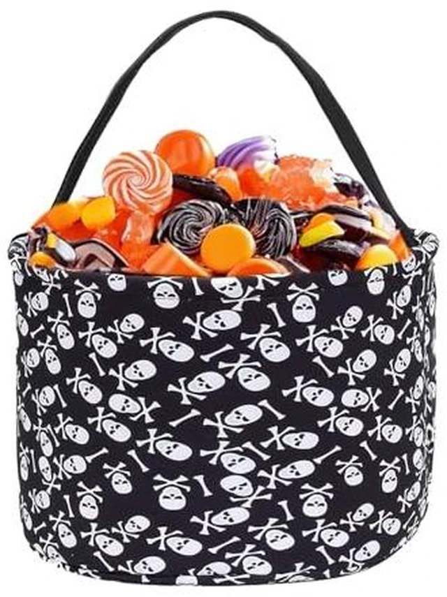 Alt view image 2 of 7 - Halloween Candy Basket Bag Halloween Candy Trick or Treat Buckets