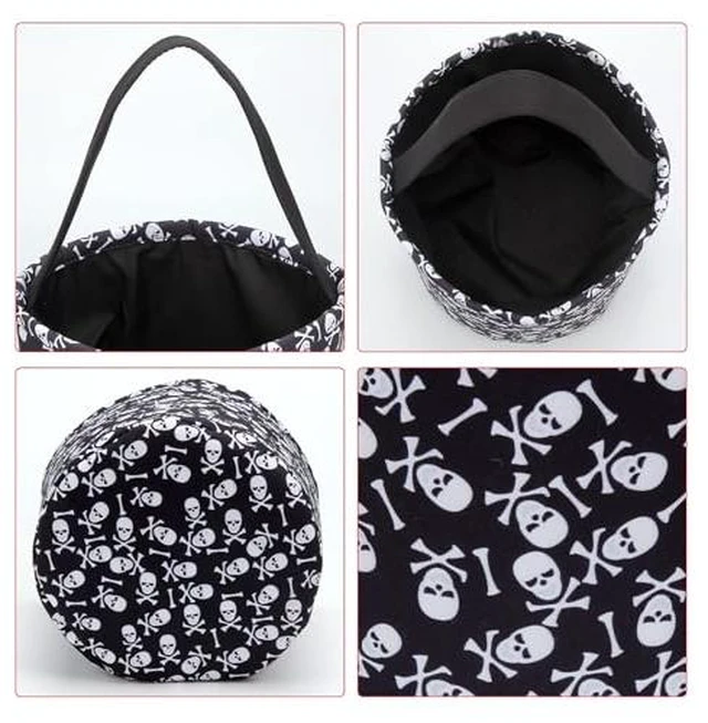 Alt view image 3 of 7 - Halloween Candy Basket Bag Halloween Candy Trick or Treat Buckets