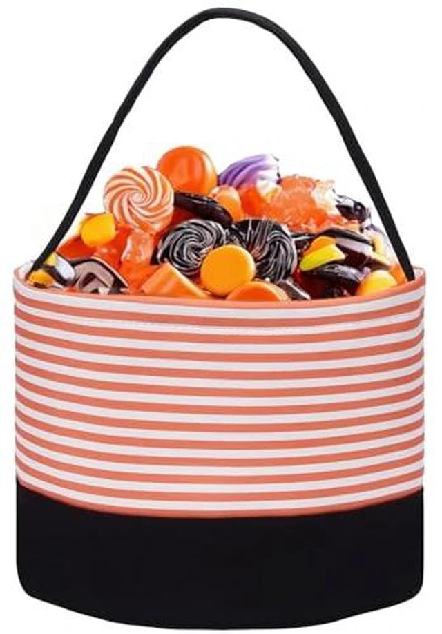 Alt view image 6 of 7 - Halloween Candy Basket Bag Halloween Candy Trick or Treat Buckets