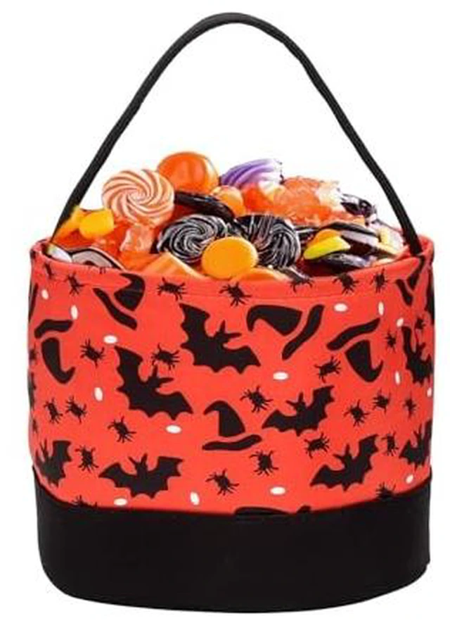 Alt view image 7 of 7 - Halloween Candy Basket Bag Halloween Candy Trick or Treat Buckets