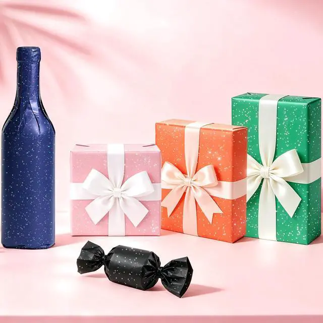 Alt view image 7 of 7 - Black Glitter Tissue Paper for Gift Bags 20x20 Inch - 30 Sheets Recyclable Wrapping Tissue Paper Bulk for DIY Crafts Birthday Baby Shower Festival Holidays Decorative