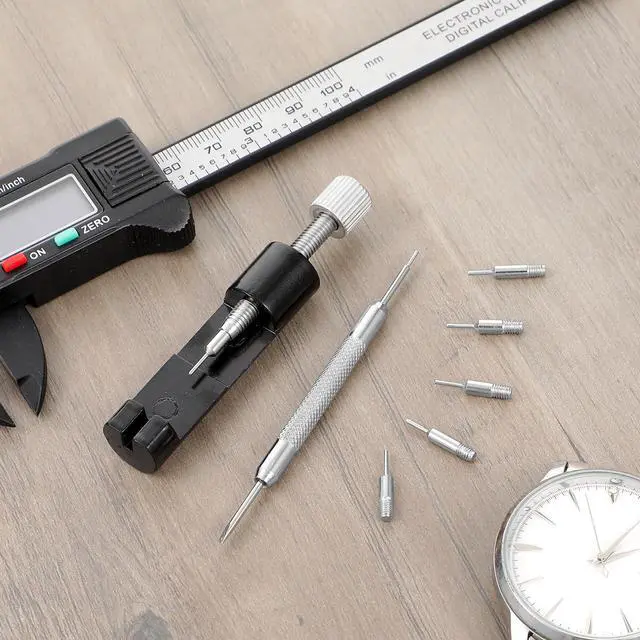 Alt view image 7 of 7 - Watch Link Removal Kit, Adjust and Remove Bracelets Tools with 5 PCS Replacement Pins, Watch Band Pin Remover, Watches Sizing Adjustment Tool Kit for Watches Repair and Sizing