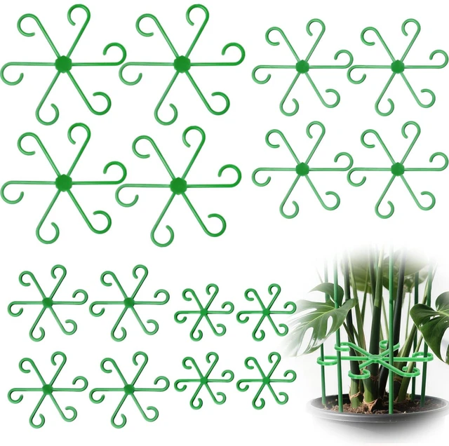Main image of 16PCS Plant Stem Support, Plant Stem Holder for Indoor Plants, Climbing Houseplant Stem Supports, Reusable Plant Stabilizer