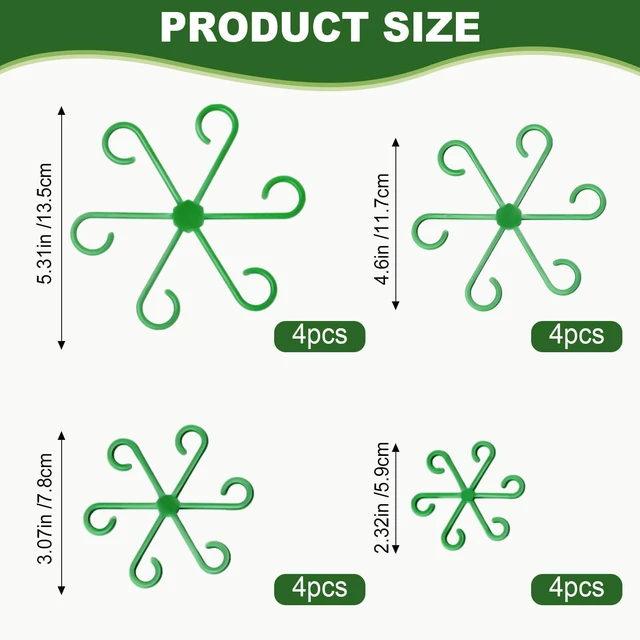 Alt view image 2 of 7 - 16PCS Plant Stem Support, Plant Stem Holder for Indoor Plants, Climbing Houseplant Stem Supports, Reusable Plant Stabilizer