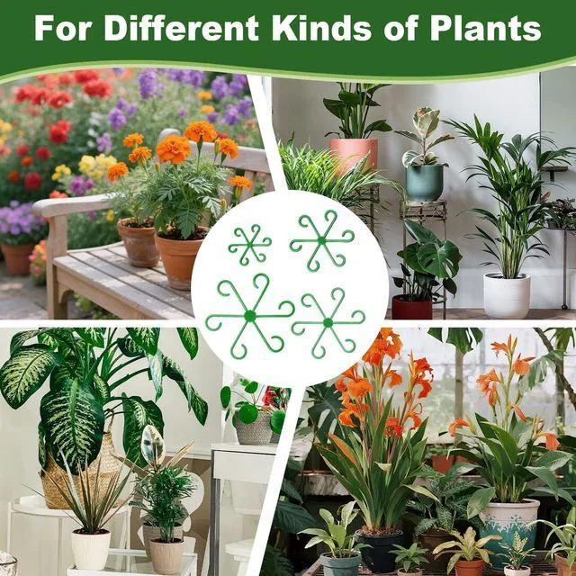 Alt view image 7 of 7 - 16PCS Plant Stem Support, Plant Stem Holder for Indoor Plants, Climbing Houseplant Stem Supports, Reusable Plant Stabilizer