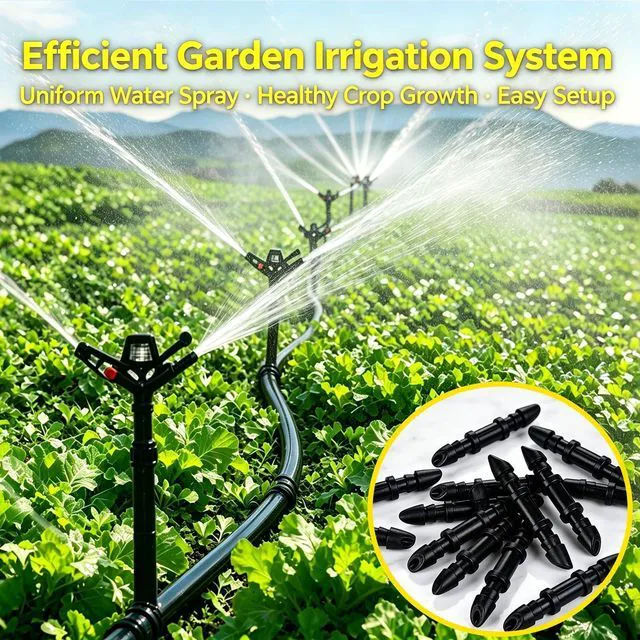 Alt view image 6 of 6 - 100 Pcs Barbed Coupling Connectors for 1/4 Inch Drip Irrigation Tubing with Storage Case - Black Drip Line Fittings for Garden, Greenhouse, Raised Beds, Lawn & Potted Plants
