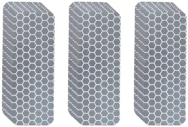 Main image of Reflector Stickers-High Visibility-Good Adhesion-Outdoor Waterproof-White-1.18" × 3.15"- 24 PCS-Reflective Stickers for HelmetBike, Car, Mailbox, Motorcycle