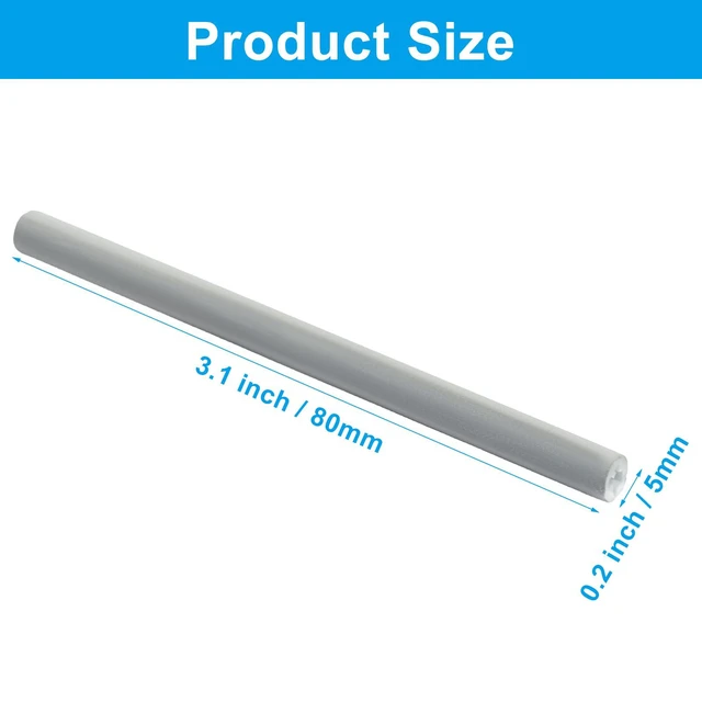Alt view image 3 of 5 - 36 Pack 3.1 x 0.2 Inch Grey Spoke Reflectors for Bicycles | ABS Reflective Clips, 360° Visibility, Night Safety, Fits Mountain & Road Bikes