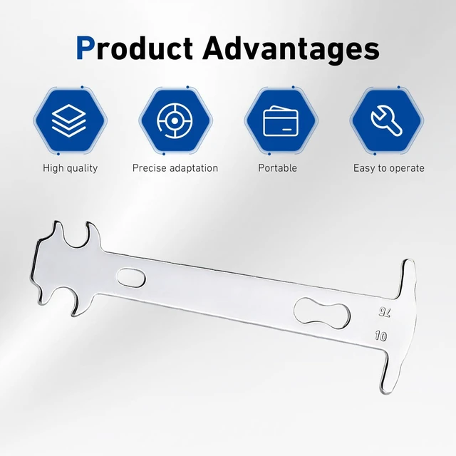 Alt view image 6 of 7 - 1 PC Bike Chain Checker Tool, Stainless Steel Chain Wear Indicator Gauge, Accurate Bicycle Chains Measuring Tool, Universal for Most Road Mountain Bikes (Silver)