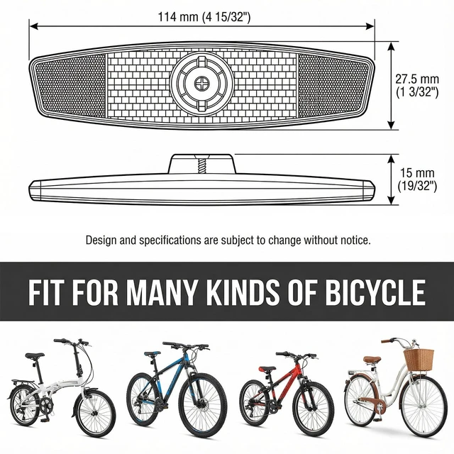 Alt view image 2 of 7 - 2 Pack Bike Spoke Reflectors, Safety Warning Reflector Bicycle Wheel Reflectors, Bike Front and Rear Reflector for Night Cycling Mountain Bikes Road Bikes