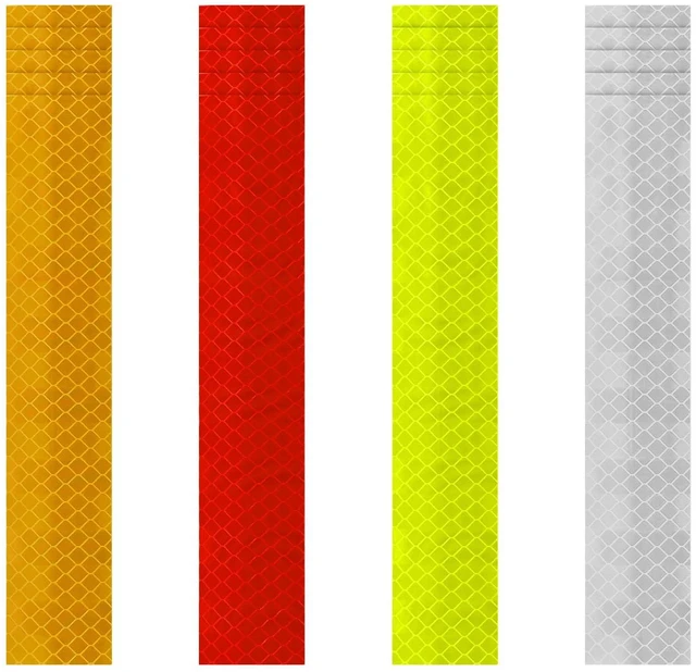 Main image of 20-Pack Type B Reflective Tape | Weatherproof adhesive; high reflectivity; for cars, trucks, trailers, bikes