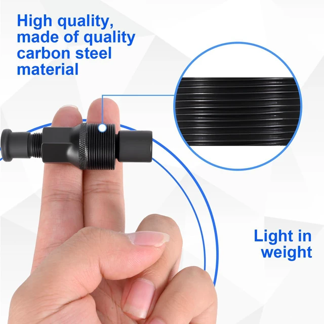 Alt view image 6 of 7 - ptiysta Bicycle Crank Puller & Bottom Bracket Tool | Heavy-Duty Steel; Removes Crank Arms, Adjusts Bottom Brackets. Compact For Bike Repair Kits. For MTB And Road Bikes