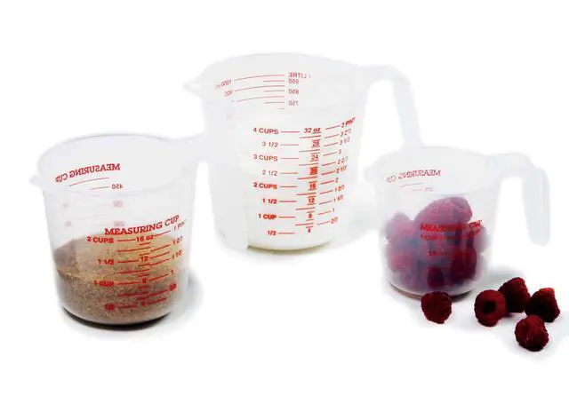 Alt view image 4 of 4 - 4-Cup Capacity Plastic Measuring Cup, Multicolor