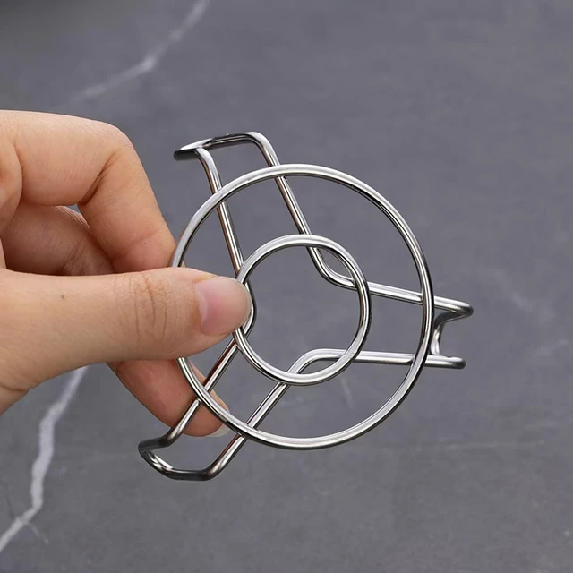 Alt view image 6 of 6 - Mini Steaming Rack, 6 Pcs 2.3 Inch Round 304 Stainless Steel Steamer for Food Steaming, Cooling and Roasting Cooking in Kitchen and Outdoors (6)