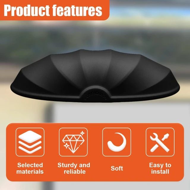 Alt view image 5 of 6 - Car Rear View Camera Protection, Silicone Anti-Rain Waterproof Reversing Camera Cover for Clear Image, Automotive Backup Cameras Modification Accessories for Car, Truck (Black)