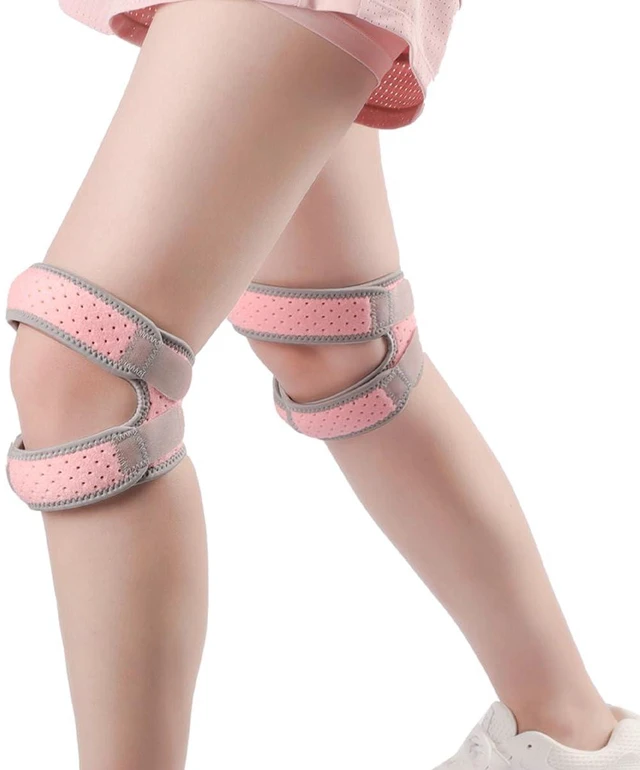 Main image of Patella Knee Brace for Women & Men, Patellar Tendon Support Strap for Running, Basketball, Tennis, Gym, Relief for Meniscus Tear, Arthritis, Injury Recovery (1, Pink)