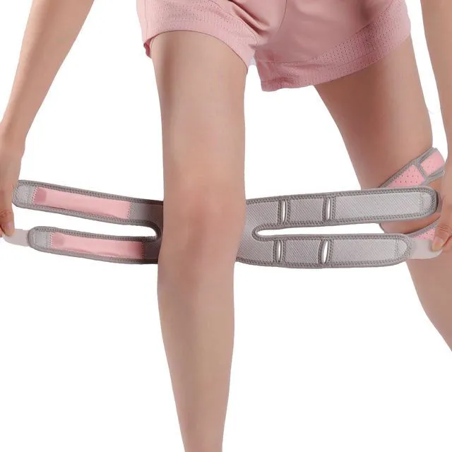Alt view image 2 of 7 - Patella Knee Brace for Women & Men, Patellar Tendon Support Strap for Running, Basketball, Tennis, Gym, Relief for Meniscus Tear, Arthritis, Injury Recovery (1, Pink)