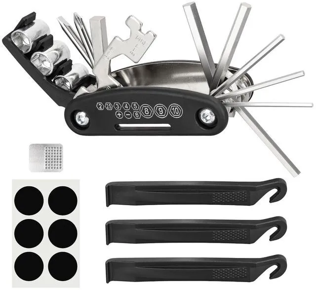 Main image of Bike Repair Kit, Bike Tire Repair Tool Kit for Mountain Bike and Road Bike